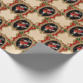 Alice im Wunderland Weihnachtswrapping Paper Geschenkpapier (Ecke)