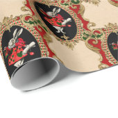 Alice im Wunderland Weihnachtswrapping Paper Geschenkpapier (Rolleneckpunkt)