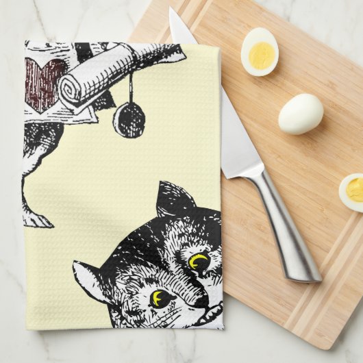 Alice im Wunderland-weiße Kaninchen-Cheshire-Katze Handtuch (Viertel Falte)