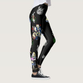 Alice im Wunderland-weiße Kaninchen-Cheshire-Katze Leggings (Rechts)