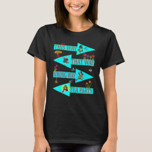 Alice im Wunderland Weiße Kaninchen Männer Frauen  T-Shirt