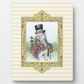 Alice im Wunderland Weiße Kaninchenkleidung Fotoplatte (Vorderseite)