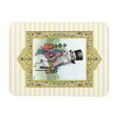 Alice im Wunderland Weiße Kaninchenkleidung Magnet (Horizontal)