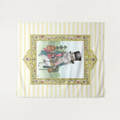 Alice im Wunderland Weiße Kaninchenkleidung Wandteppich (Vorderseite (Horizontal))