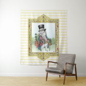 Alice im Wunderland Weiße Kaninchenkleidung Wandteppich (Beispiel)