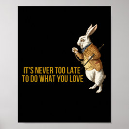 Alice im Wunderland Weiße Kaninchenmotivation Poster