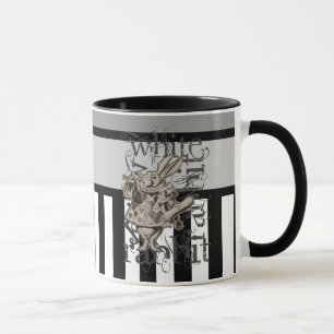 Alice im Wunderland Weißer Hase Grunge Tasse
