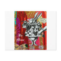 Alice im Wunderland Weißer Hase Valentinstag