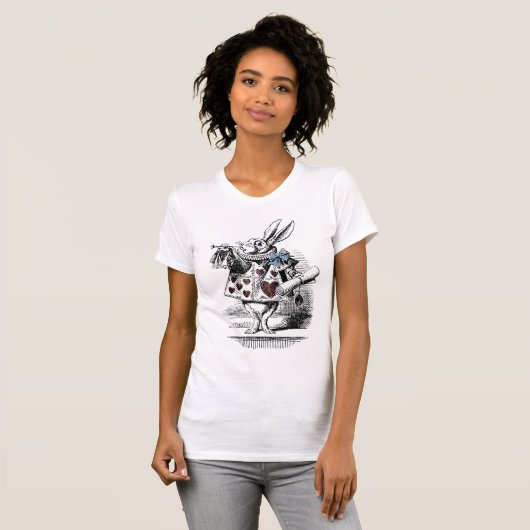 Alice im Wunderland-weißer Kaninchen-T - Shirt (Vorne ganz)