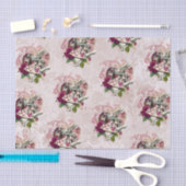 Alice im Wunderland Weißes Kaninchen Burgund & Blu Seidenpapier (Handwerk)