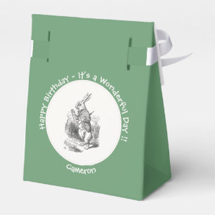 Alice im Wunderland Weißes Kaninchen Geburtstagspa Geschenkschachtel