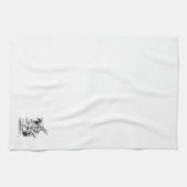 Alice im Wunderland-weißes Kaninchen-Küchen-Tuch Küchentuch (Horizontal)