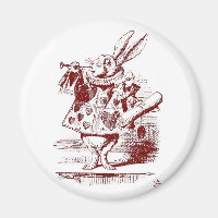 Alice im Wunderland Weißes Kaninchen mit Trompete
