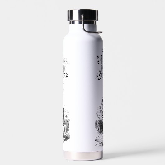 Alice im Wunderland Weißes Kaninchen mit Uhren Trinkflasche (Links)