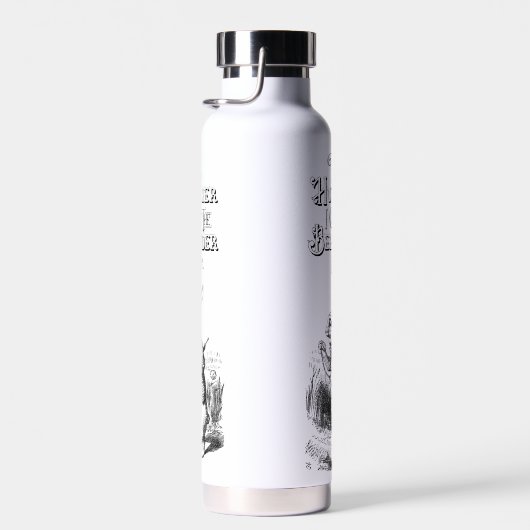 Alice im Wunderland Weißes Kaninchen mit Uhren Trinkflasche (Rechts)