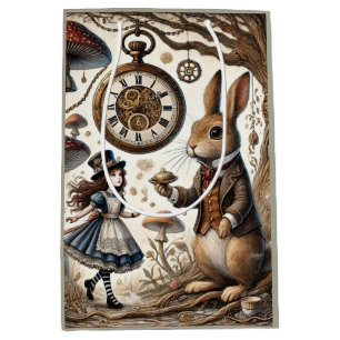 Alice im Wunderland weißes Kaninchen Mittlere Geschenktüte