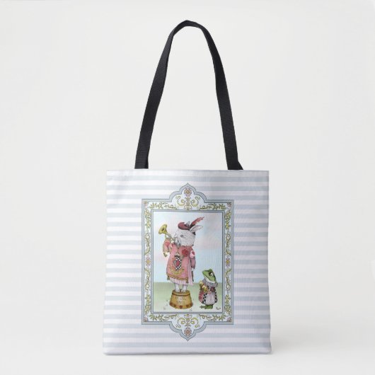 Alice im Wunderland Weißes Kaninchen Ostereier Tasche (Vorderseite)