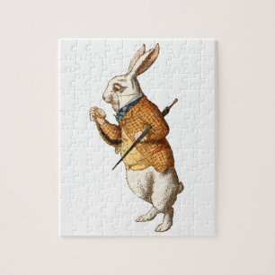 Alice im Wunderland - Weißes Kaninchen Puzzle