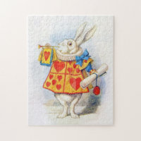 Alice im Wunderland-weißes Kaninchen-Puzzle