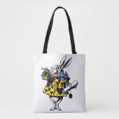 Alice im Wunderland Weißes Kaninchen Shirt Tasche (Vorderseite)