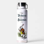 Alice im Wunderland Weißes Kaninchen Vollfarbe Trinkflasche (Rückseite)