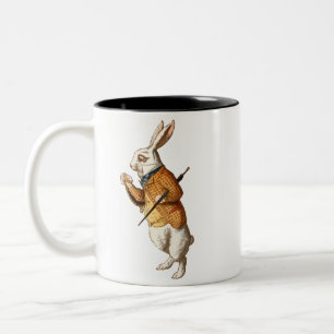 Alice im Wunderland - Weißes Kaninchen Zweifarbige Tasse