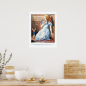 Alice im Wunderland Weißes Kaninchenloch Druckpost Poster (Küche)