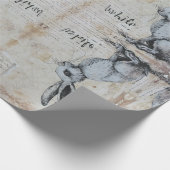 Alice im Wunderland Weißkaninchen Geschenkpapier (Ecke)