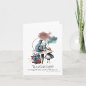 Alice im Wunderland "Wer bist du?" Karte (Vorderseite)