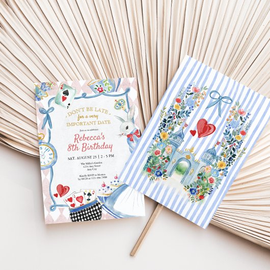 Alice im Wunderland Whimsical Birthday Einladung