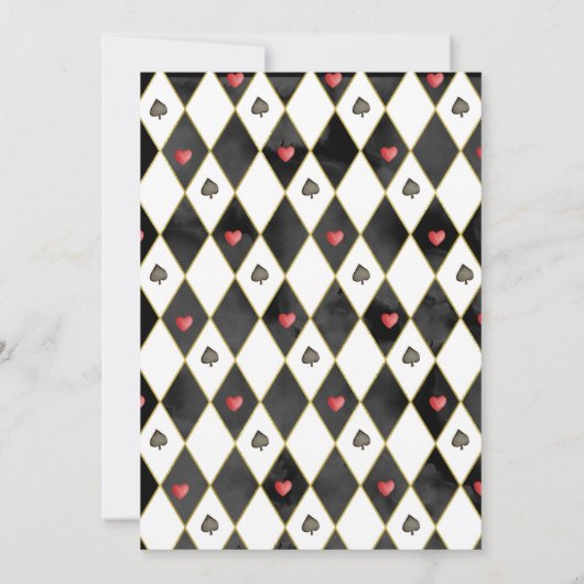 Alice im Wunderland Whimsical Children's Birthday Einladung (Rückseite)