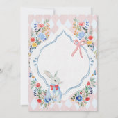 Alice im Wunderland Whimsical Fantasy Baby Dusche Einladung (Rückseite)