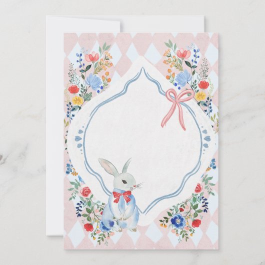 Alice im Wunderland Whimsical Fantasy Baby Dusche Einladung (Rückseite)