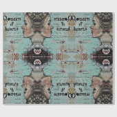 Alice im Wunderland whimsical Königin der Herzen Geschenkpapier (Flach)