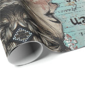 Alice im Wunderland whimsical Königin der Herzen Geschenkpapier (Rolleneckpunkt)