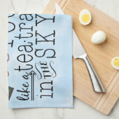 Alice im Wunderland Whimsical Tee Carroll Zitat Küchentuch (Viertel Falte)