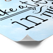 Alice im Wunderland Whimsical Tee Carroll Zitat Poster (Ecke)