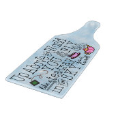 Alice im Wunderland Whimsical Tee Carroll Zitat Schneidebrett (Ecke)