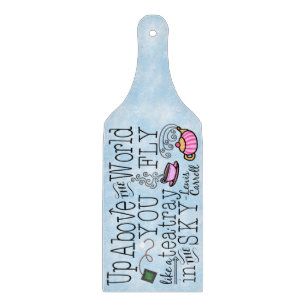Alice im Wunderland Whimsical Tee Carroll Zitat Schneidebrett