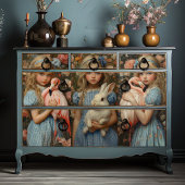 Alice im Wunderland White Rabbit Flamingo Seidenpapier