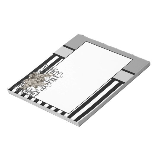 Alice im Wunderland White Rabbit Grunge Notizblock (Rotiert)