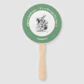 Alice im Wunderland White Rabbit Herald Birthday Fächer (Rückseite)