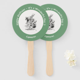 Alice im Wunderland White Rabbit Herald Birthday Fächer