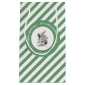 Alice im Wunderland White Rabbit Herald Birthday Kleine Geschenktüte (Vorderseite)