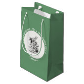 Alice im Wunderland White Rabbit Herald Birthday Kleine Geschenktüte (Rückseite Schrägansicht)