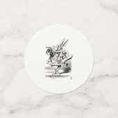 Alice im Wunderland White Rabbit Herald Birthday Konfetti (Klein Vorderseite)