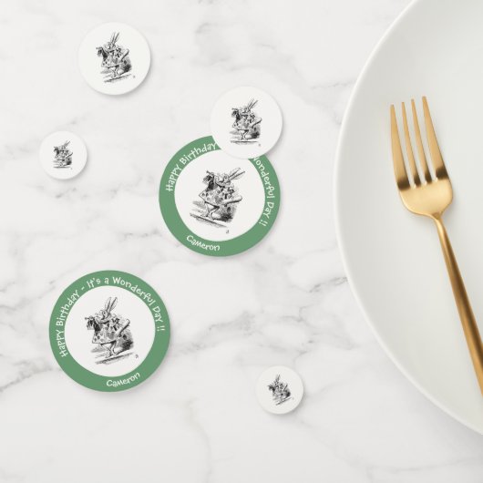 Alice im Wunderland White Rabbit Herald Birthday Konfetti (Gruppe)