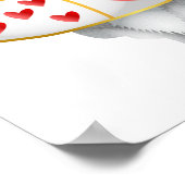 Alice im Wunderland White Rabbit Herald Poster (Ecke)