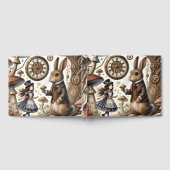 Alice im Wunderland White Rabbit Tee Art Gästebuch (Voll)