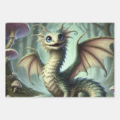 Alice im Wunderland White Rabbit Tee Art Geschenkpapier Set (Vorderseite 3)